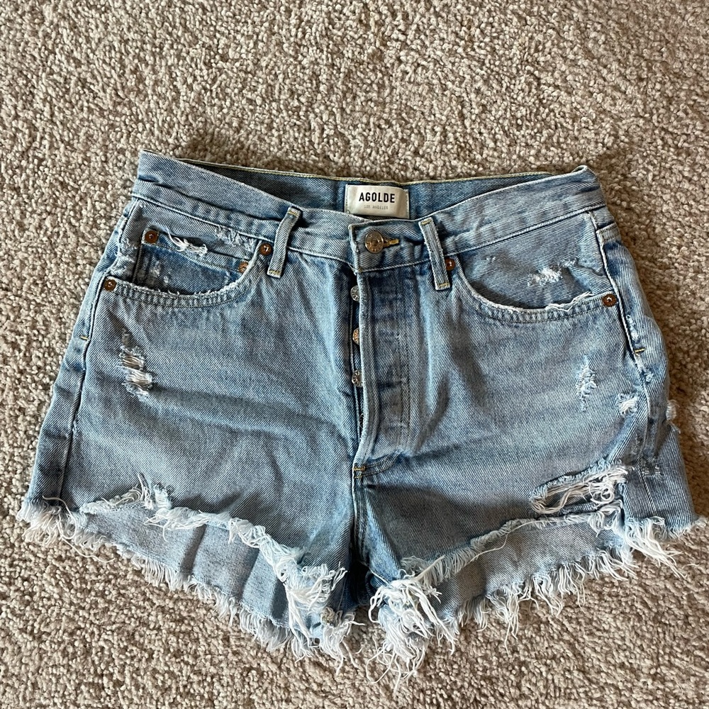Agolde Parker Denim Shorts
